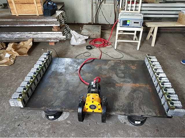 振動時效工藝振動臺搭建原則