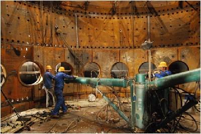 高爐冷卻壁盲孔法殘余應(yīng)力檢測(cè)研究試驗(yàn)